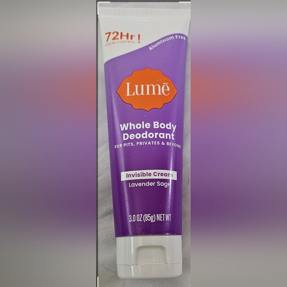 2 bottles of Lume all body deodorant lotion and 1 pack of Deodorant wipes
